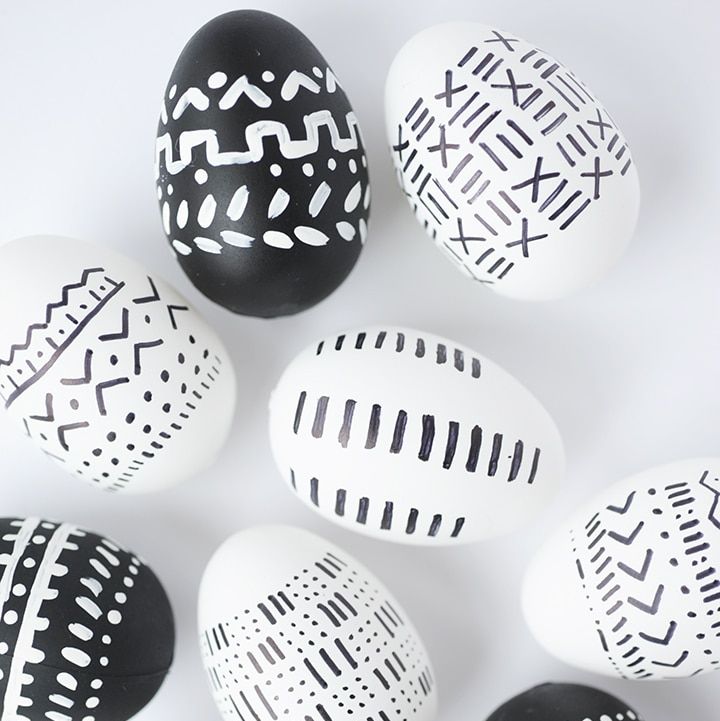 Ostereier aus Schlammtuch Ostereier aus Schlammstoff