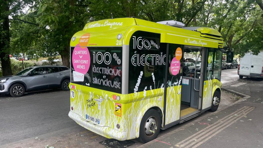 Kostenloser Elektrobus in Bayonne