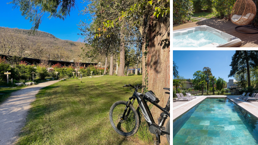 Domaine Le Vaxergues: Eine ökologische Zuflucht im Herzen von Aveyron. Elektrofahrrad