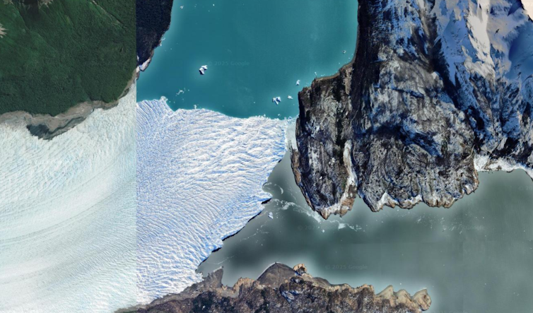 Satellitenbild von Perito Moreno