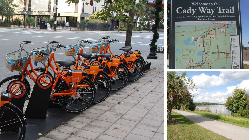 Cady Way Trail Map und Reiseroute sowie Fahrradfreigabe in Orlando
