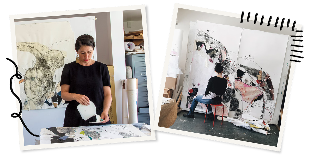 Wie man eine Collage macht, so der Künstler Jackie Leishman