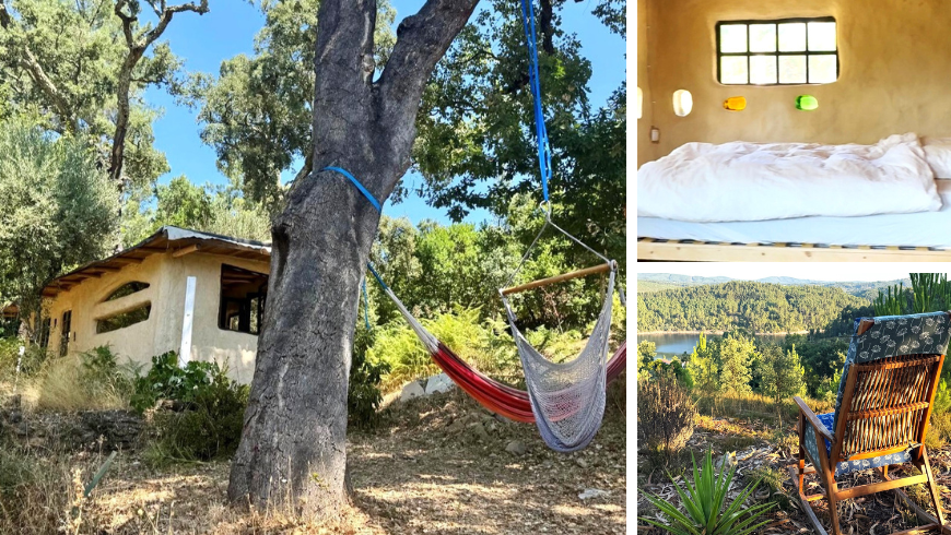 Rio Zêzere, Strohhaus, umliegende Natur