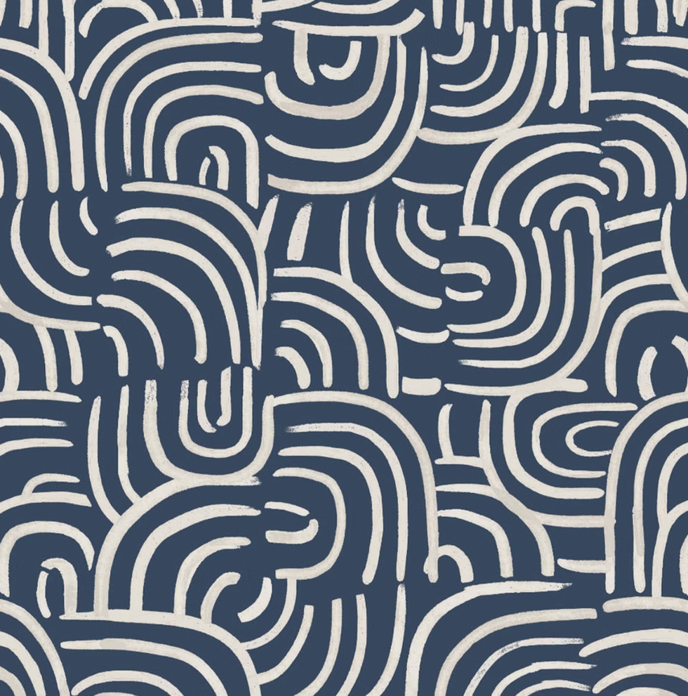 Neue Beat Wallpaper, dunkelblau 