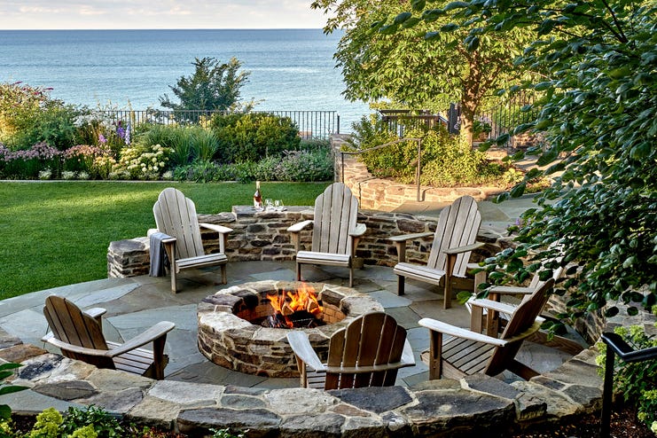Lake Michigan Home entworfen von Frank Ponterio Architekt , Liederbach Graham Architects Landschaft , Architektin Mariani Landschaft Feuerwehr