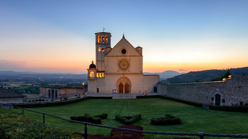 Basilika des Heiligen Franziskus in Assisi, Umbrien, Italien