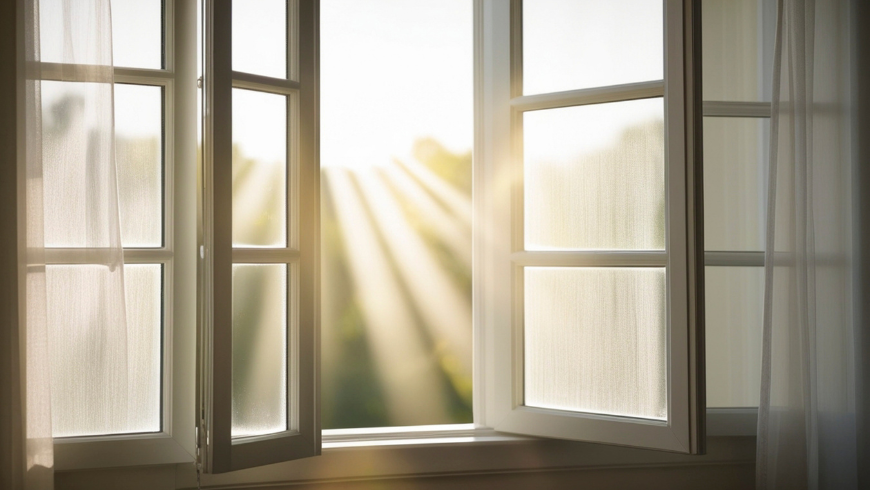 Natürliche Belüftung lässt Sonne und frische Luft eindringen