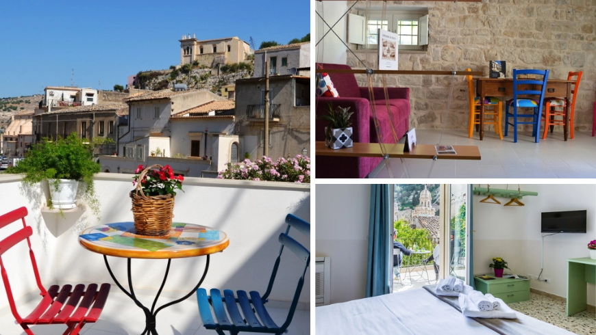 Schlafzimmer und Wohnzimmerbalkon