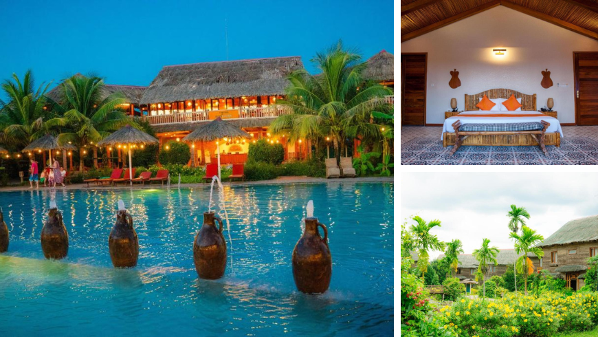 Can Tho Ecolodge, Öko-Hotel in den Bergen mit Hütten und Pool