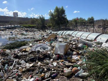 Überschwemmungsfolgen – Tijuana River