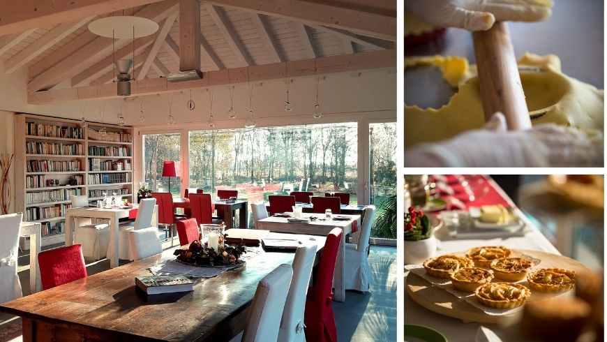 Bio-Menü im Eco-BnB Settecento Alberi, in der Nähe von Venedig, Italien