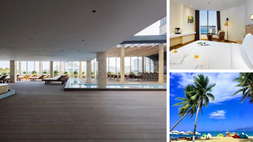 Mamadelta Retreat: Interner Hotelbereich mit Pool-Schlafzimmer und Strand