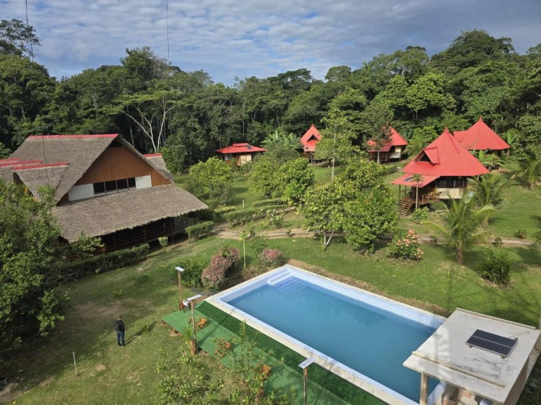 Grüne Unterkünfte im Tambopata-Nationalreservat