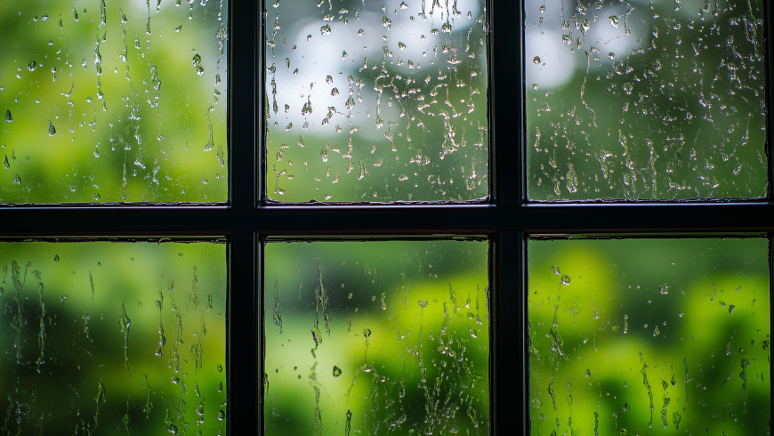 Regen am Fenster, rosa Rauschen, Naturgeräusche, Entspannung