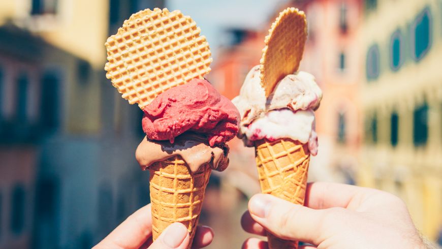 Eis, eine Stadt erkunden