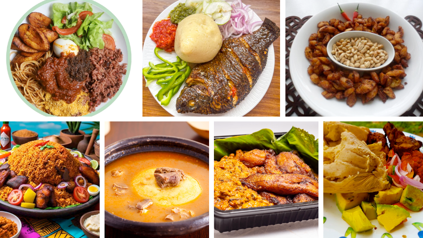 Traditionelles Essen in Ghana