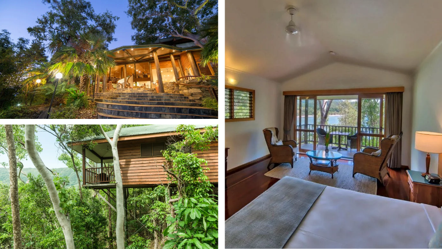 Thala Beach Nature Reserve außerhalb und innerhalb des Zimmers, in Cairns, Australien