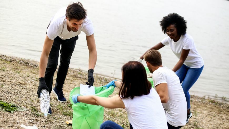 Aufräumen, Strandreinigung