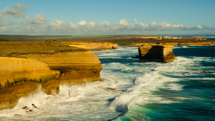 Great Ocean Road-Felsformation rund um den Ozean