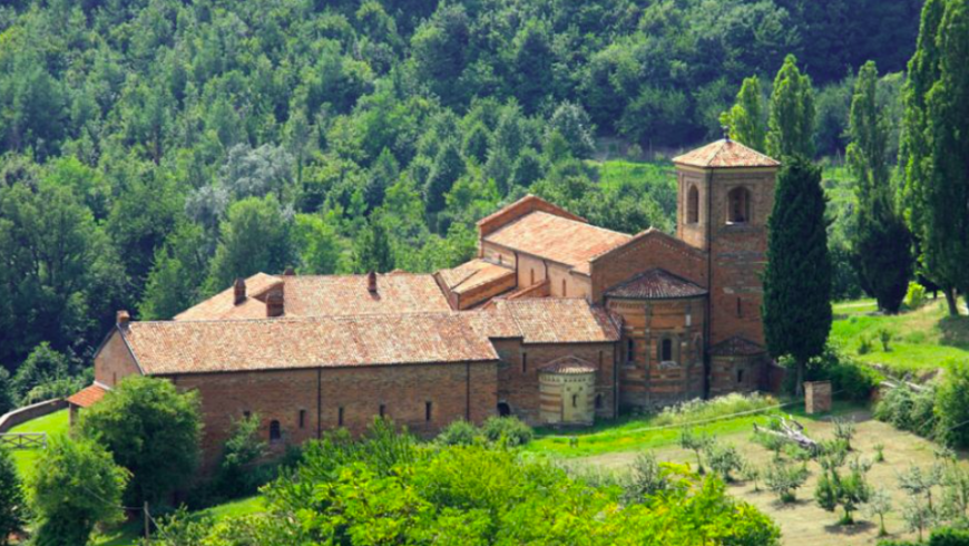 Ansicht von Abbazia di Vezzolano, Italien 