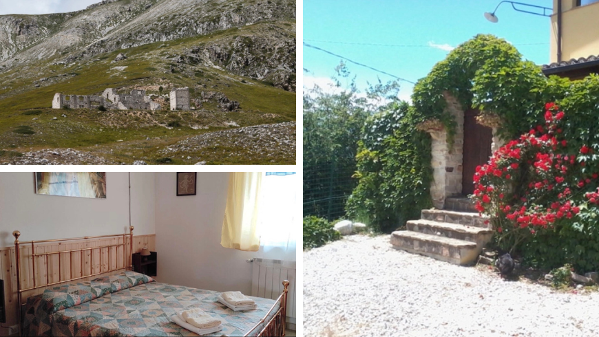 Bed&Breakfast Casale Il Baronetto, Foto eines Zimmers und der Berge