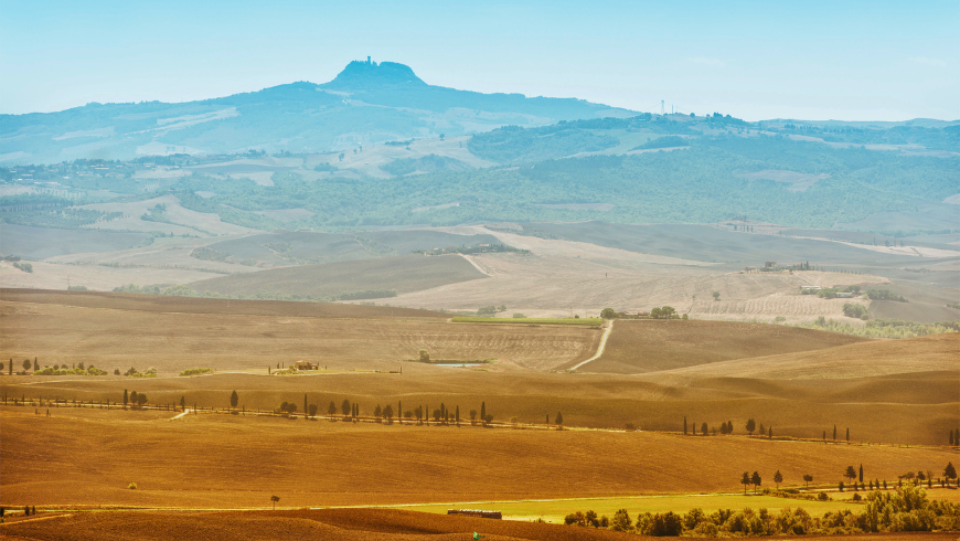Blick auf den Monte Amiata, Toskana