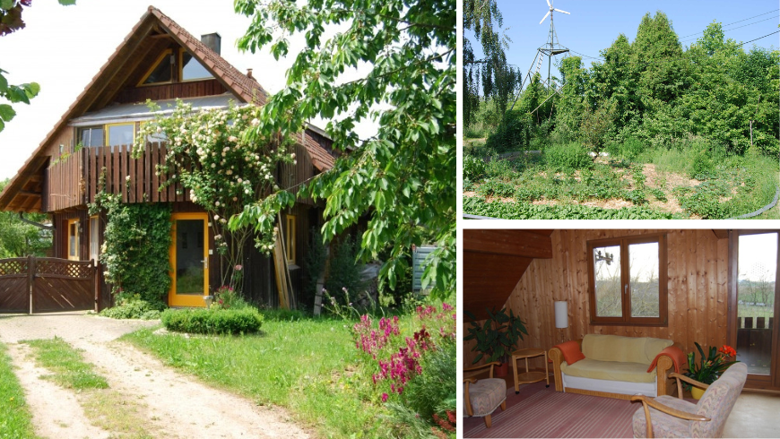 Haus im Grünen, Wohnzimmer und Naturoase