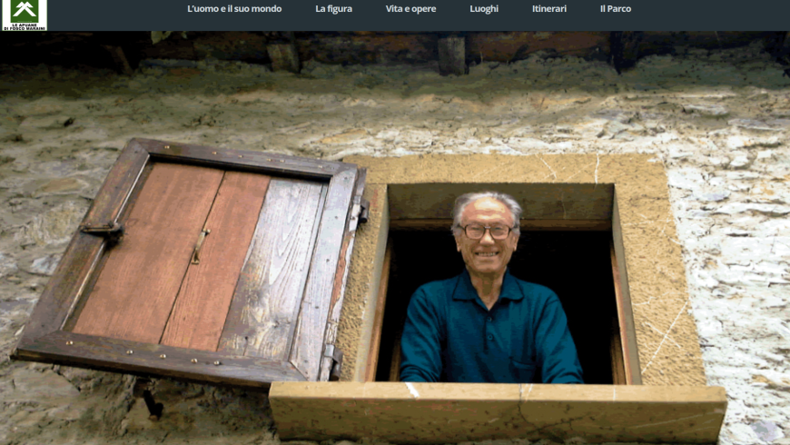 Fosco Maraini in seinem Haus in Pasquigliora, Apuanische Alpen