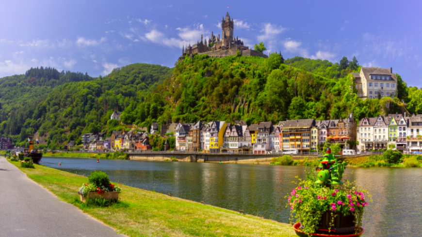 Cochem, Mosel, Landschaft und Burg