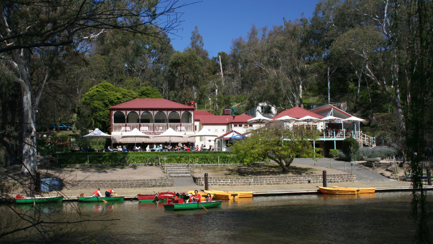 Studley Park Bootshaus am Yarra River