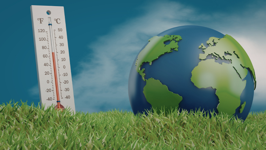 Indikator für die globale Erwärmung auf der Erde