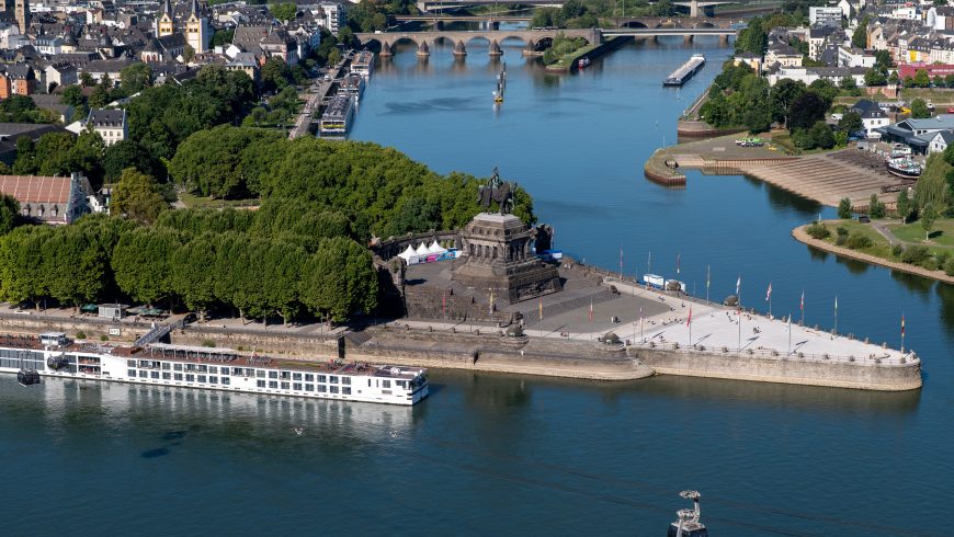 Foto vom Deutschen Eck in Koblenz