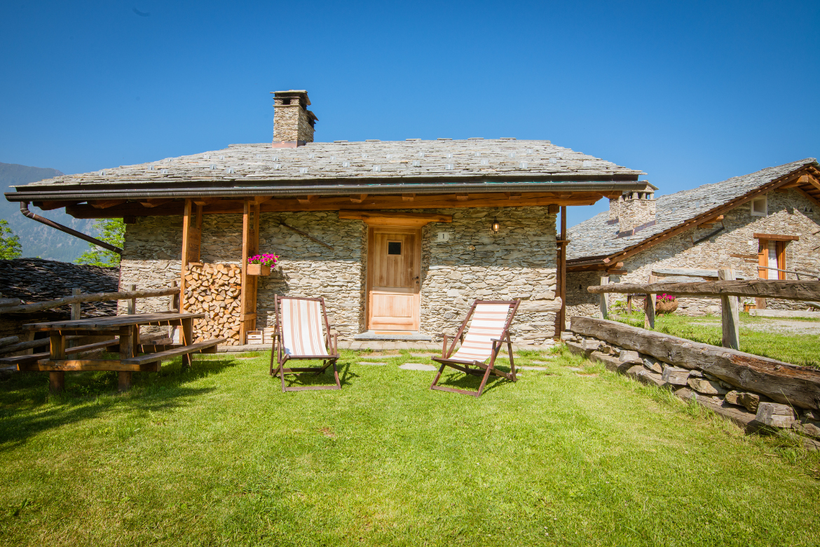 Chalet umgeben von Natur
