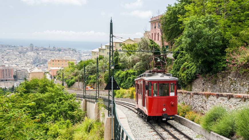 Granarolo-Zahnradbahn in Genua